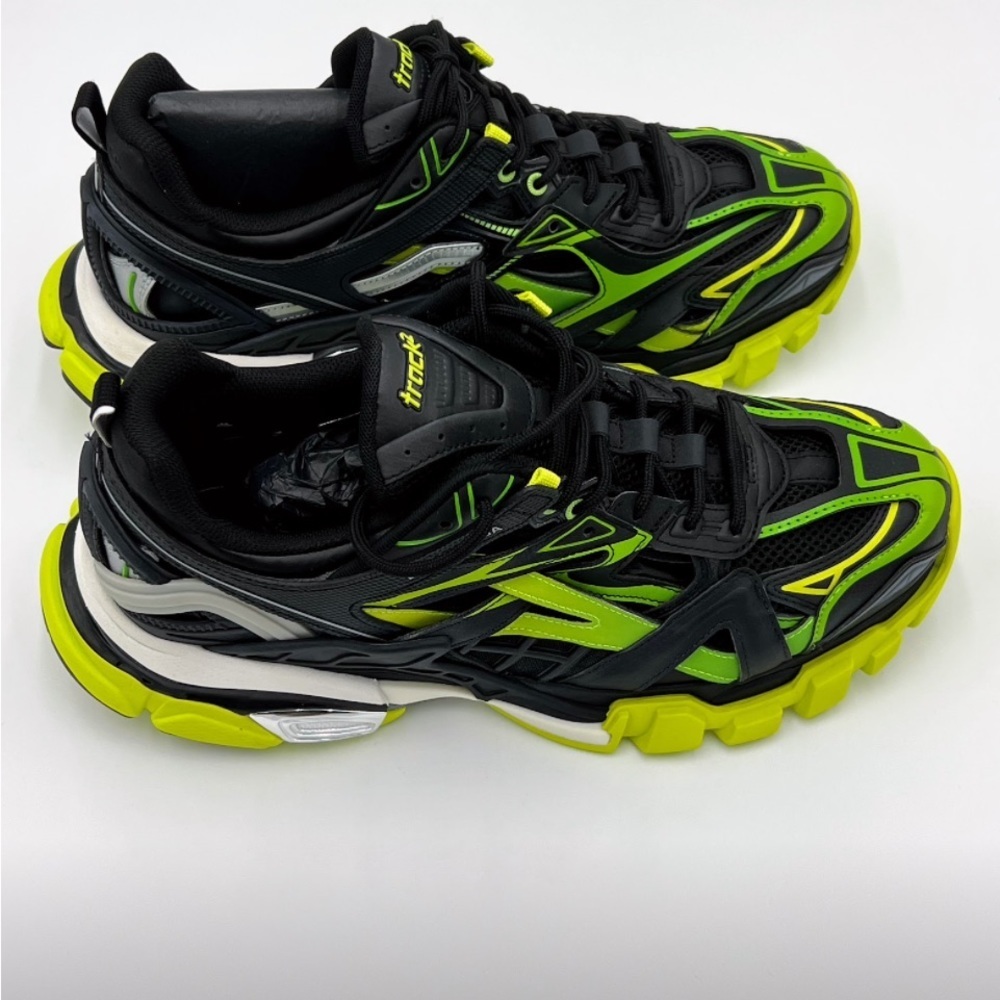 Balenciaga Track.2 Black and Green New in Box sz 44 US 11